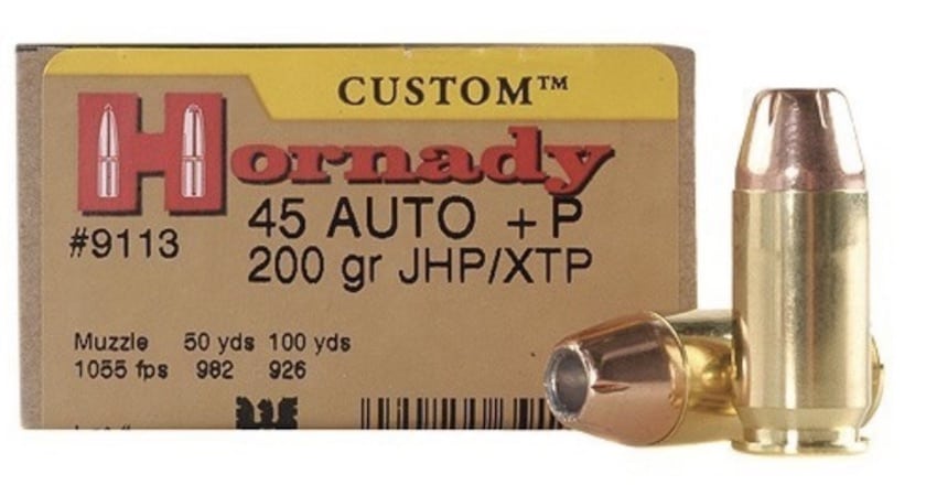 Best 45 ACP Ammo For Self Defense hornady xtp