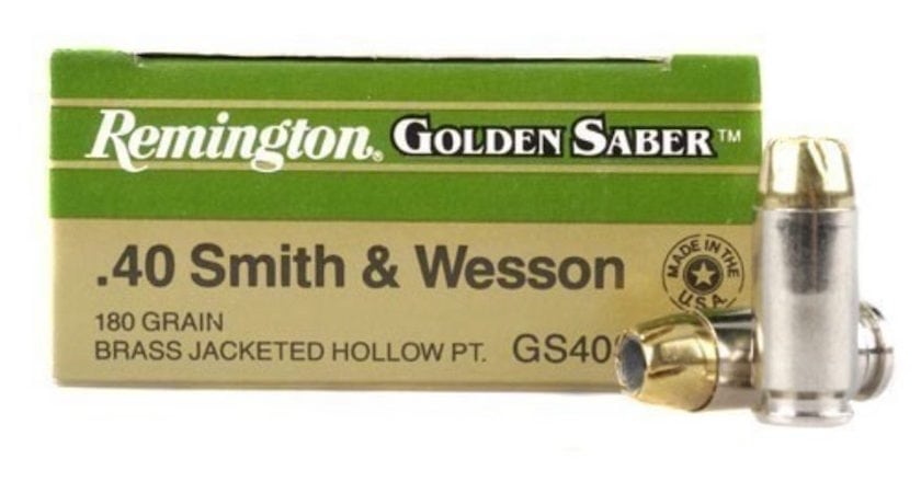 best 40 S&W Self-Defense ammo remington golden saber