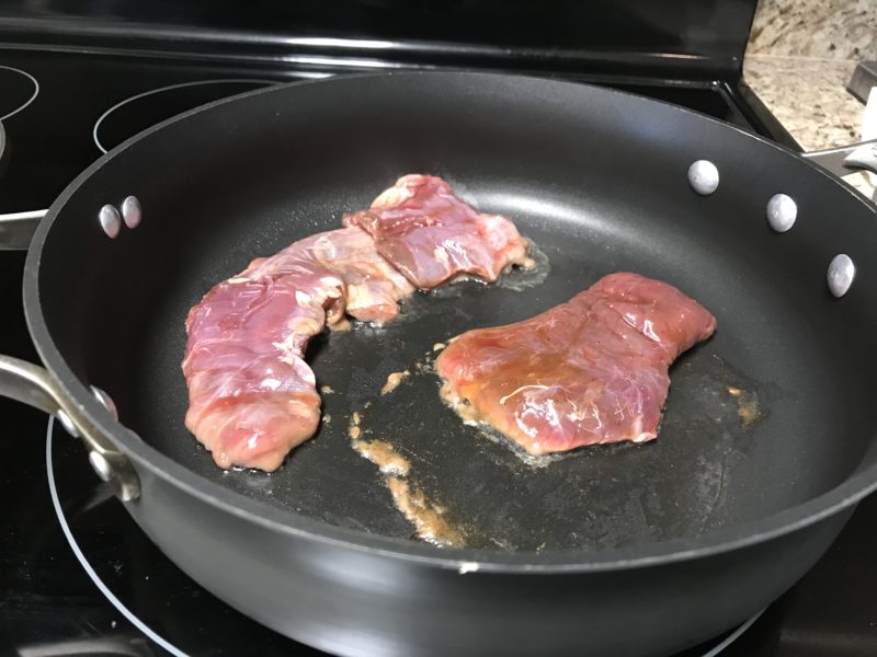 Venison skirt steak