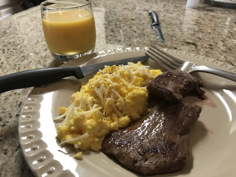 Venison Skirt Steak and Eggs Recipe