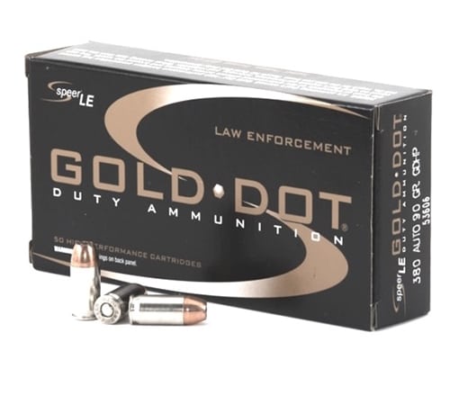 Best .380 acp Ammo for Self-Defense speer gold dot