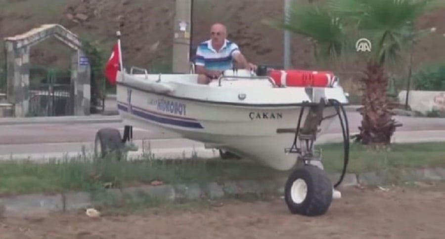 driving boat