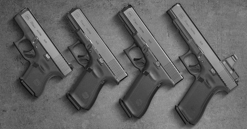 difference between glock pistols size comparison