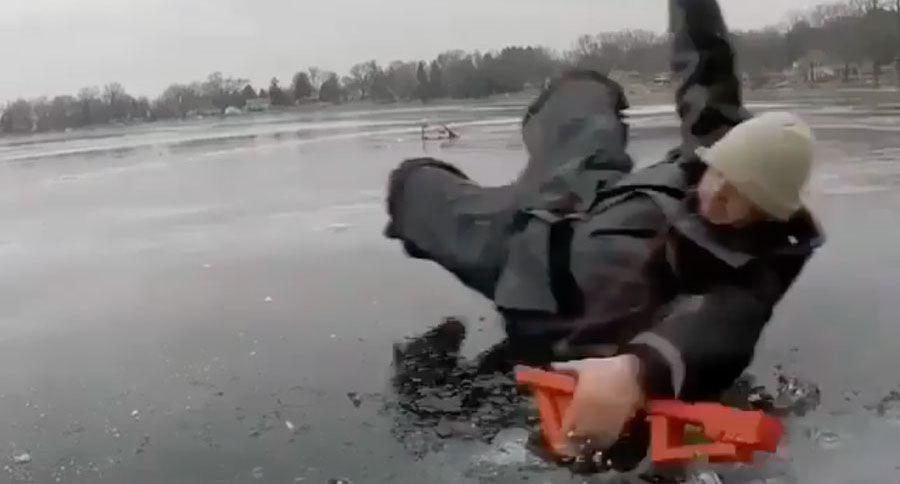 ice fishing slide