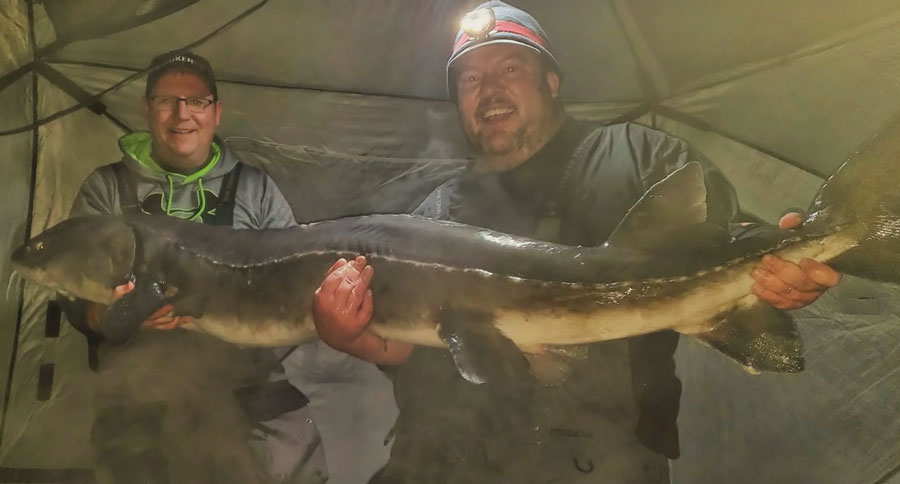 120-pound sturgeon