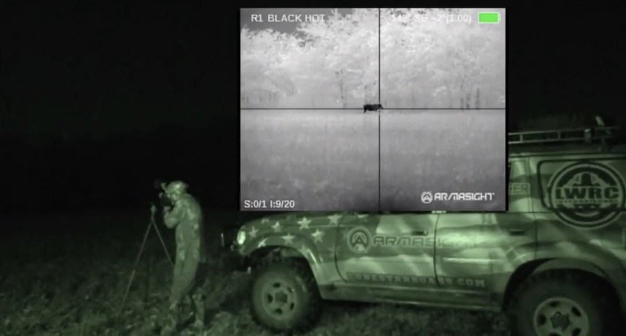 Hog Hunting At Night With A 458 SOCOM