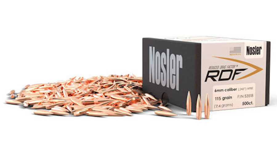 Nosler Introduces 115gr 6mm Reduced Drag Factor Bullet
