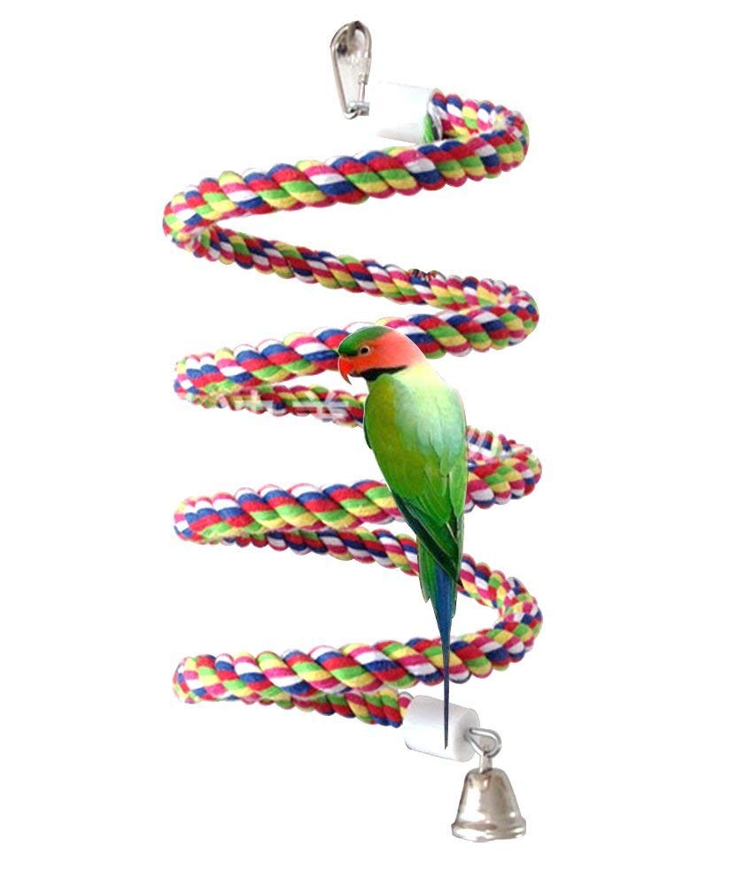Bird Perch, Rope Bungee Bird Toy