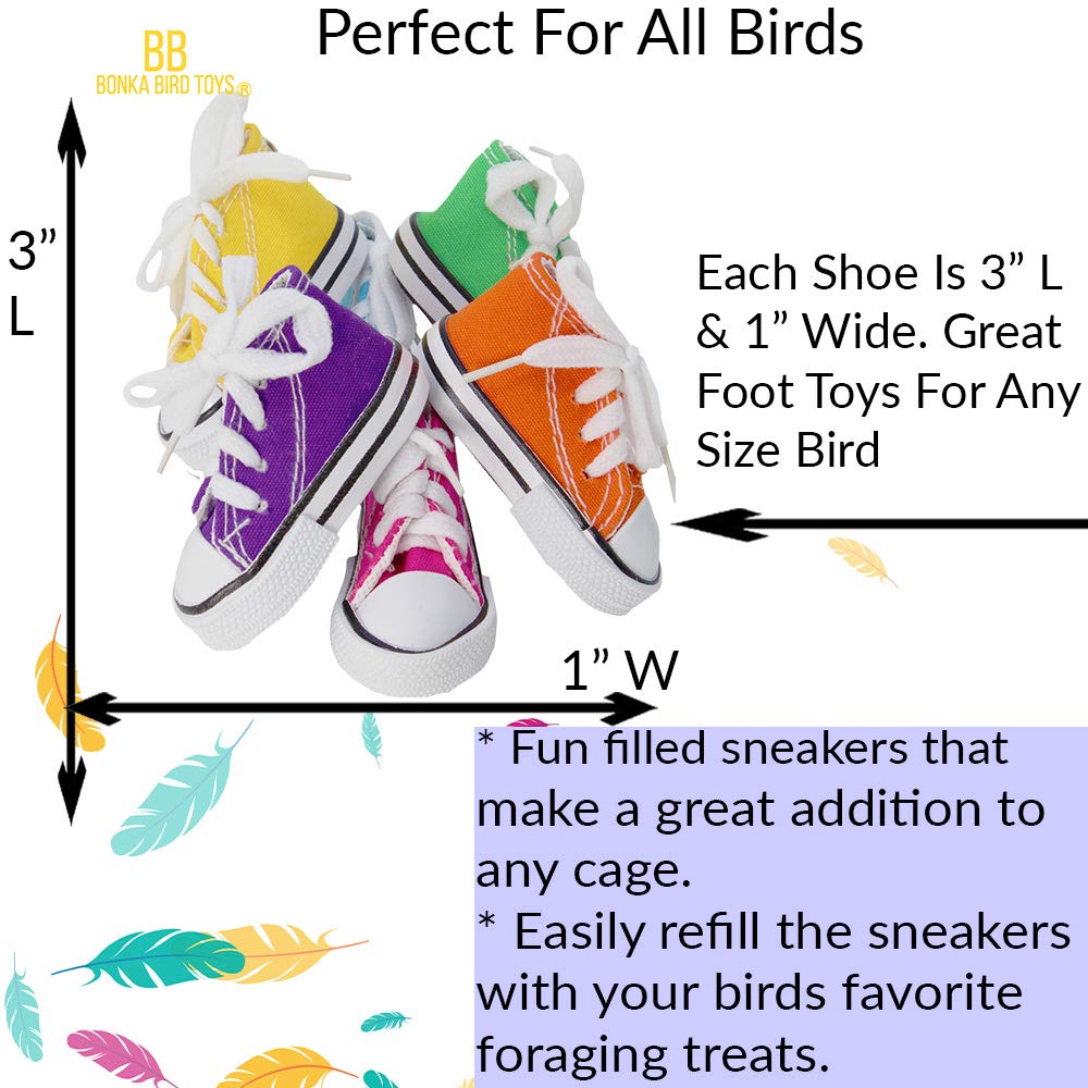 Bonka Bird Toys Mini Sneaker Bird Toy Cage