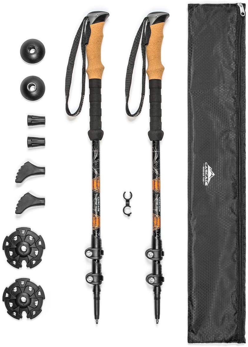 Cascade Mountain Tech Aluminum Adjustable Trekking Poles