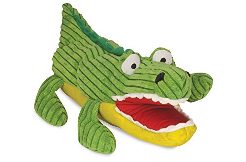 HuggleHounds Plush Durable Squeaky Hand Puppet Dog Toy