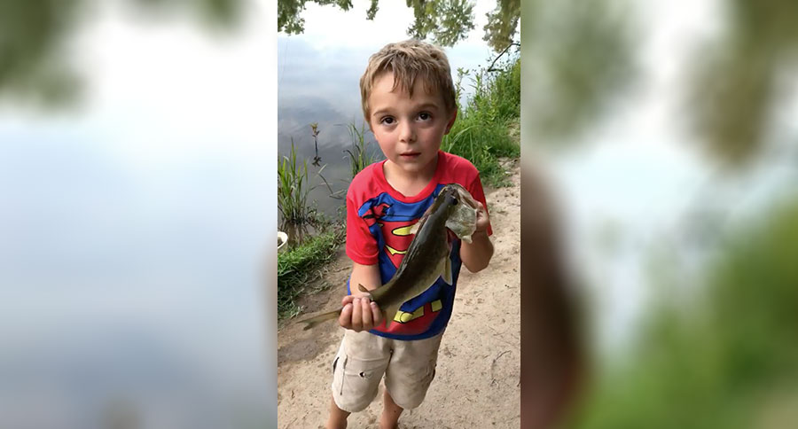 kid gives fishing advice