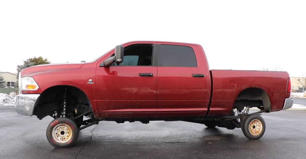 Tiny Wheels on a Lifted Truck? Nice!