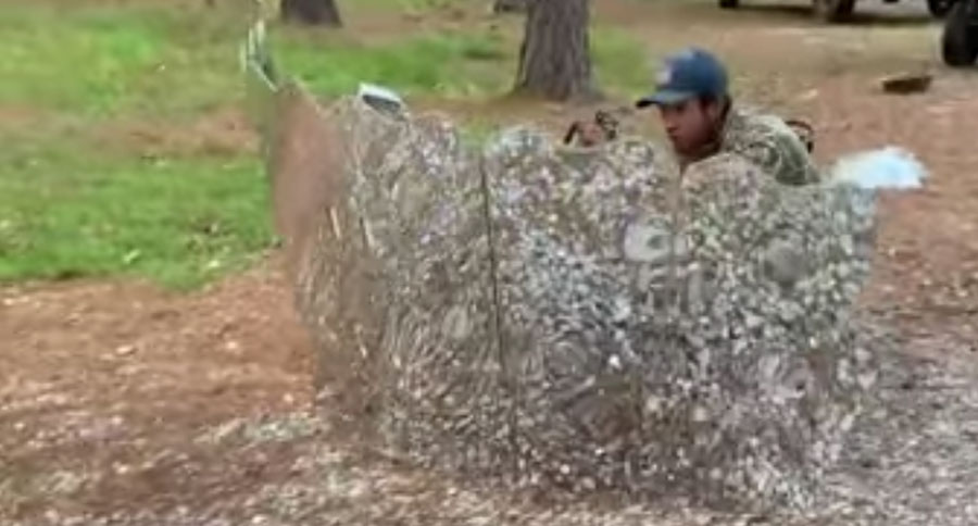 mirror turkey blind