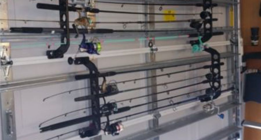 fishing rod rack