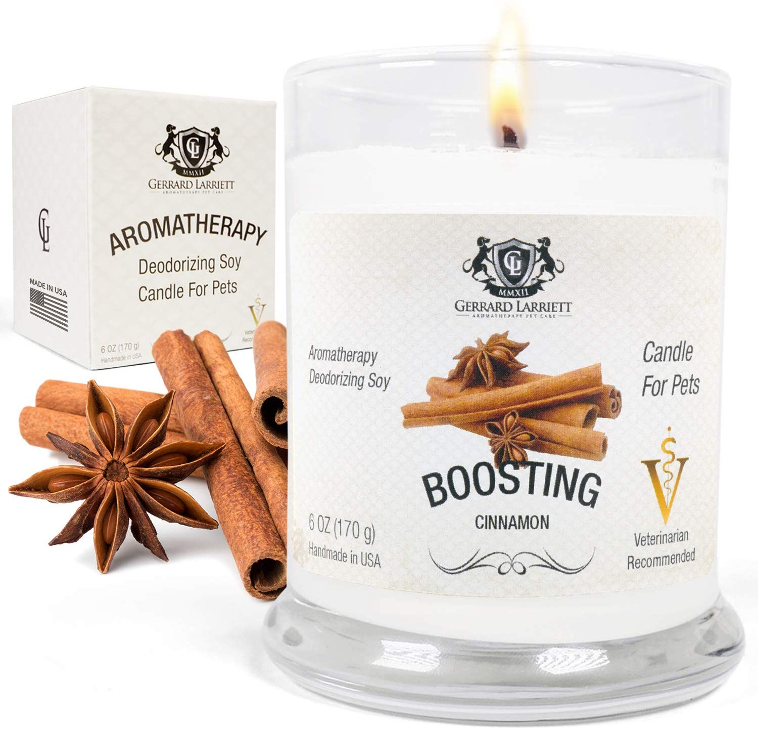 Aromatherapy Deodorizing Soy Candle for Pets