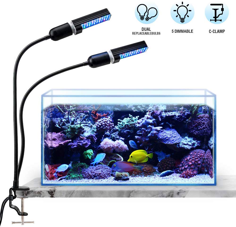 Bozily Aquarium Light for Coral Reef Aquatic Plants Growth