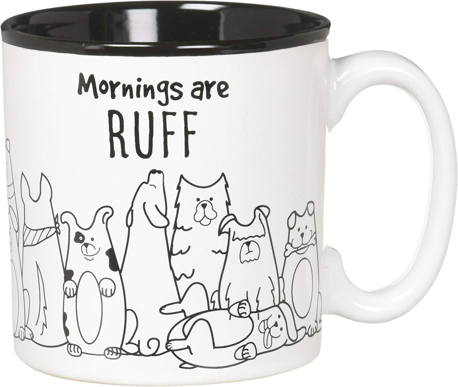 Mornings are Ruff Ceramic Coffee Mug