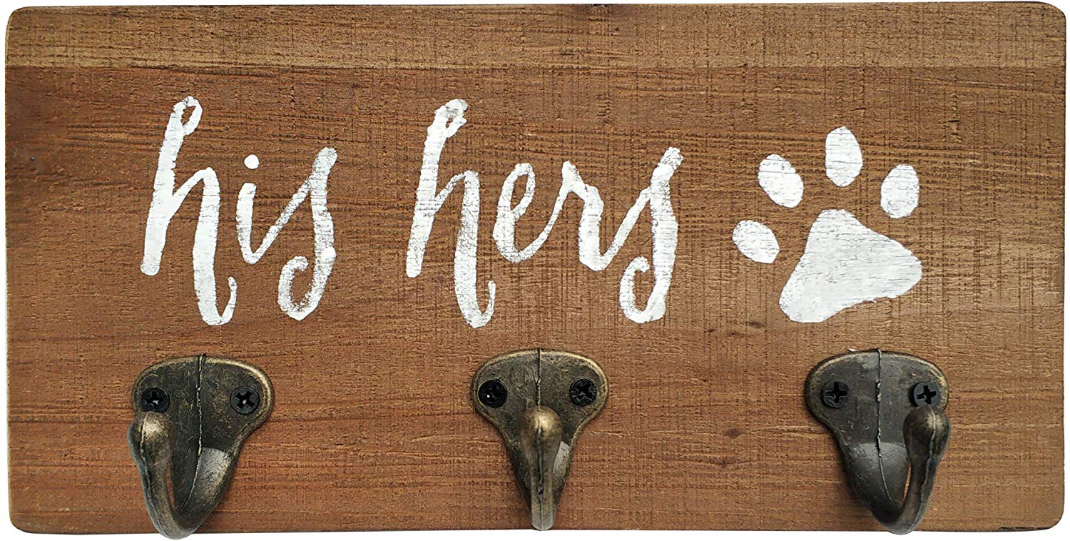 NITYNP His Her Pup, Key Holder Leash Hanger