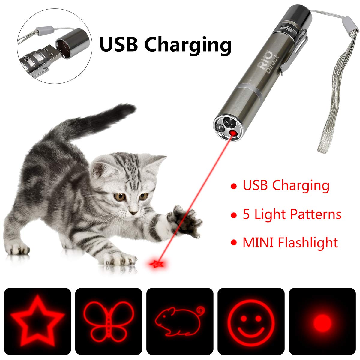 RIO Direct Rechargeable Chase Cat Toy