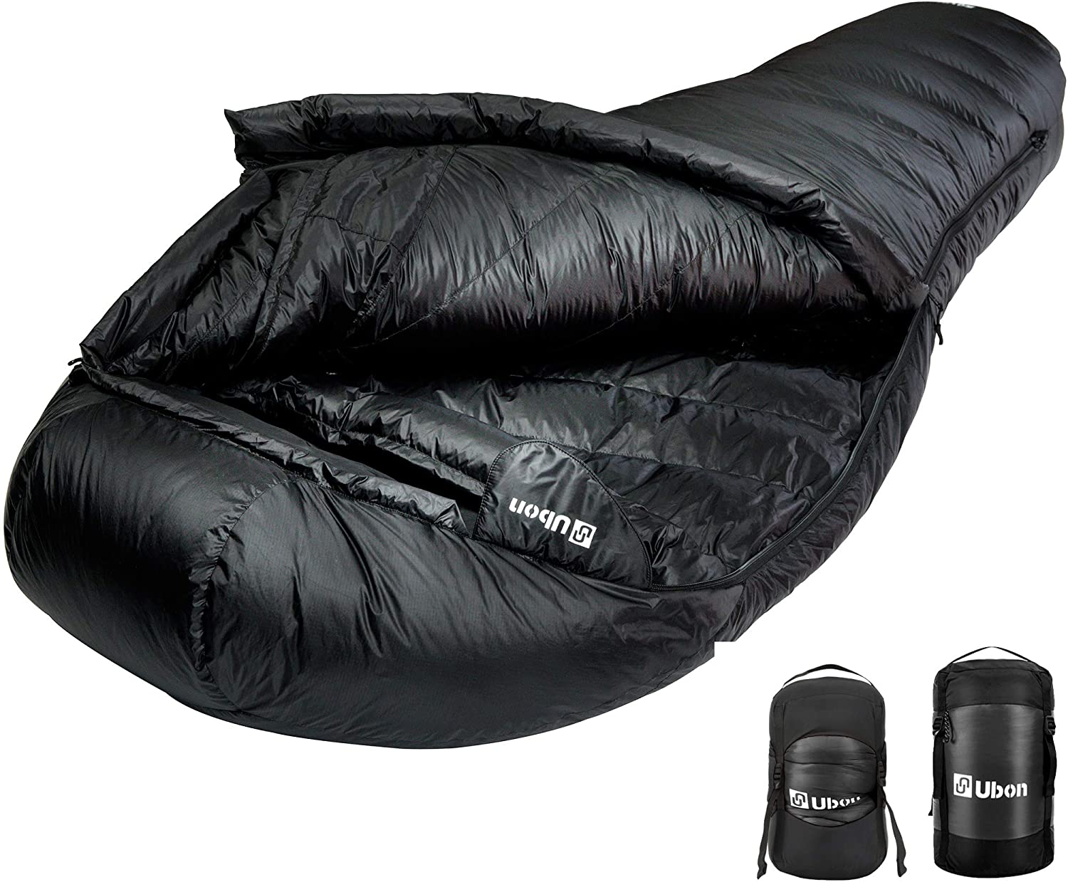Ubon Extreme 10 Degree F 650 Fill Power Down Sleeping Bag Waterproof Mummy Sleeping Bag for Adults, Ultralight Camping Sleeping Bag