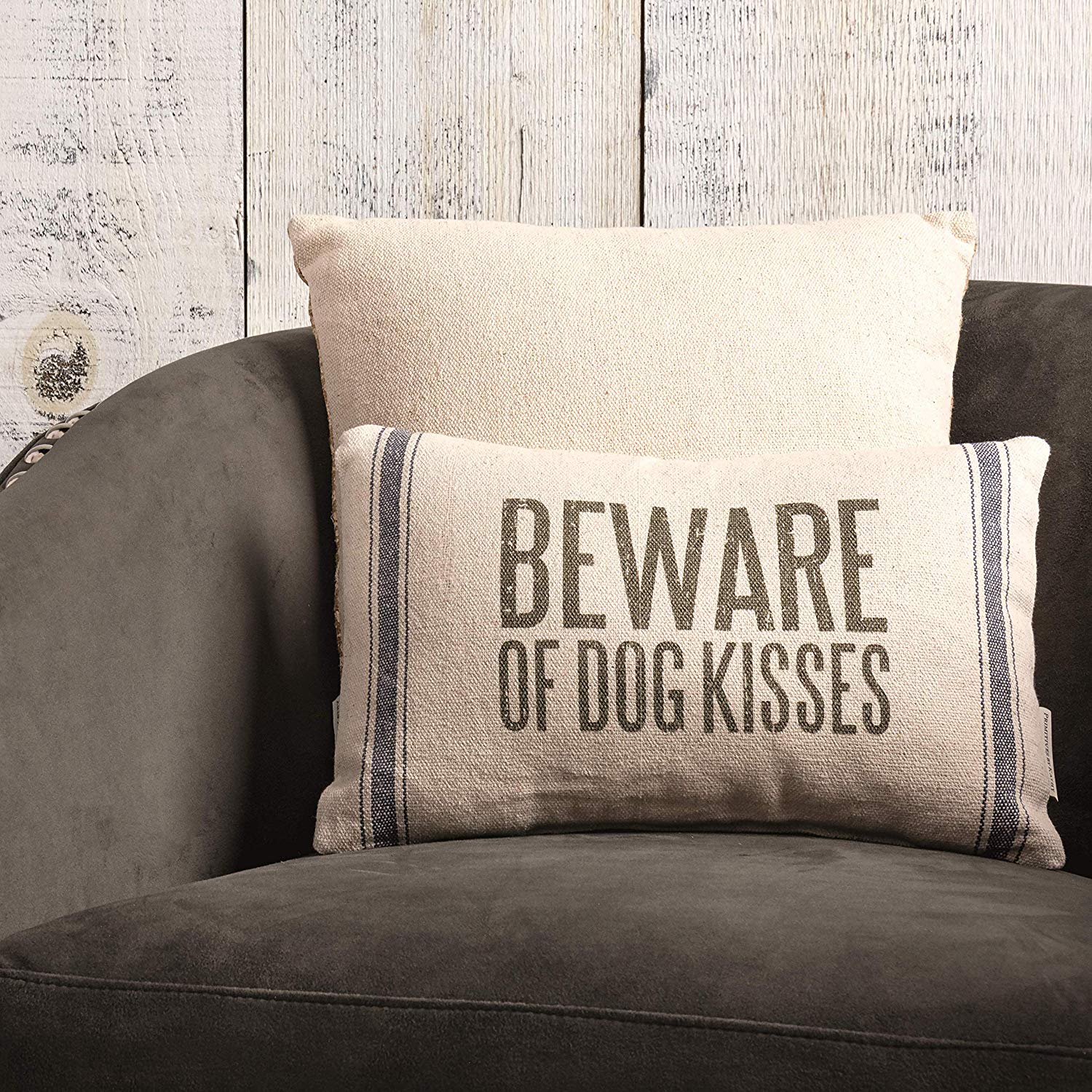 dog kisses pillow