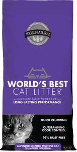 World's Best Cat Litter Lavender Scented Multiple Cat Clumping Formula