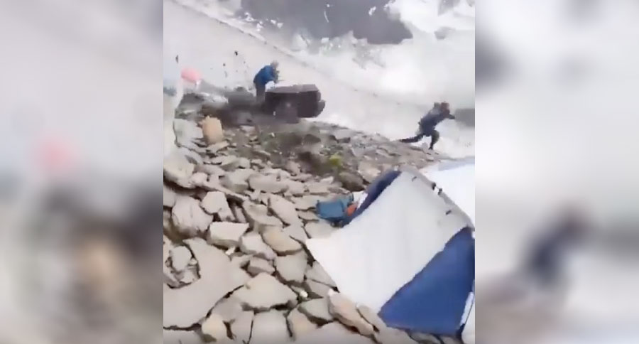 rock slide