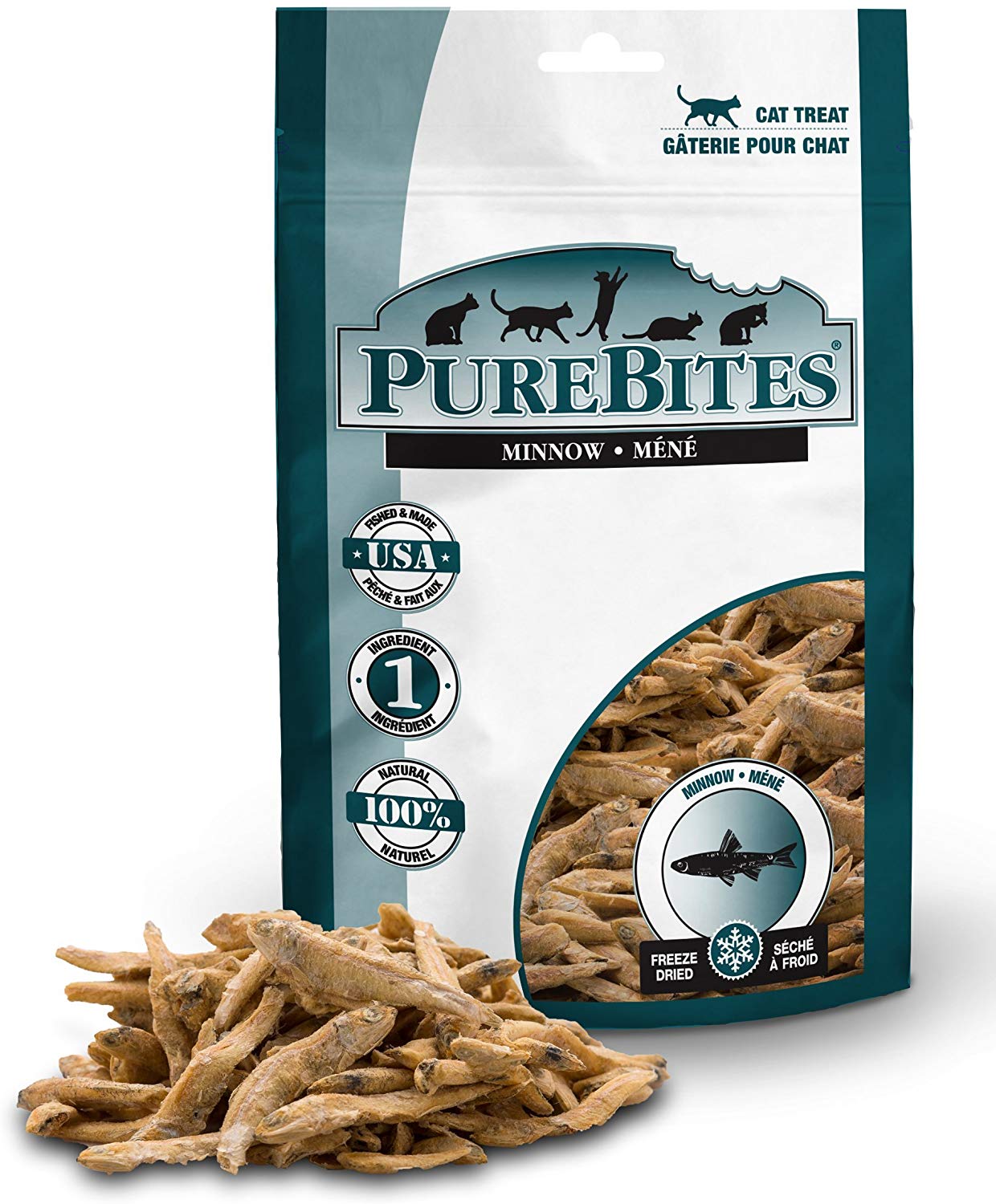 PureBites Freeze Dried Minnow Value Size Cat Treats