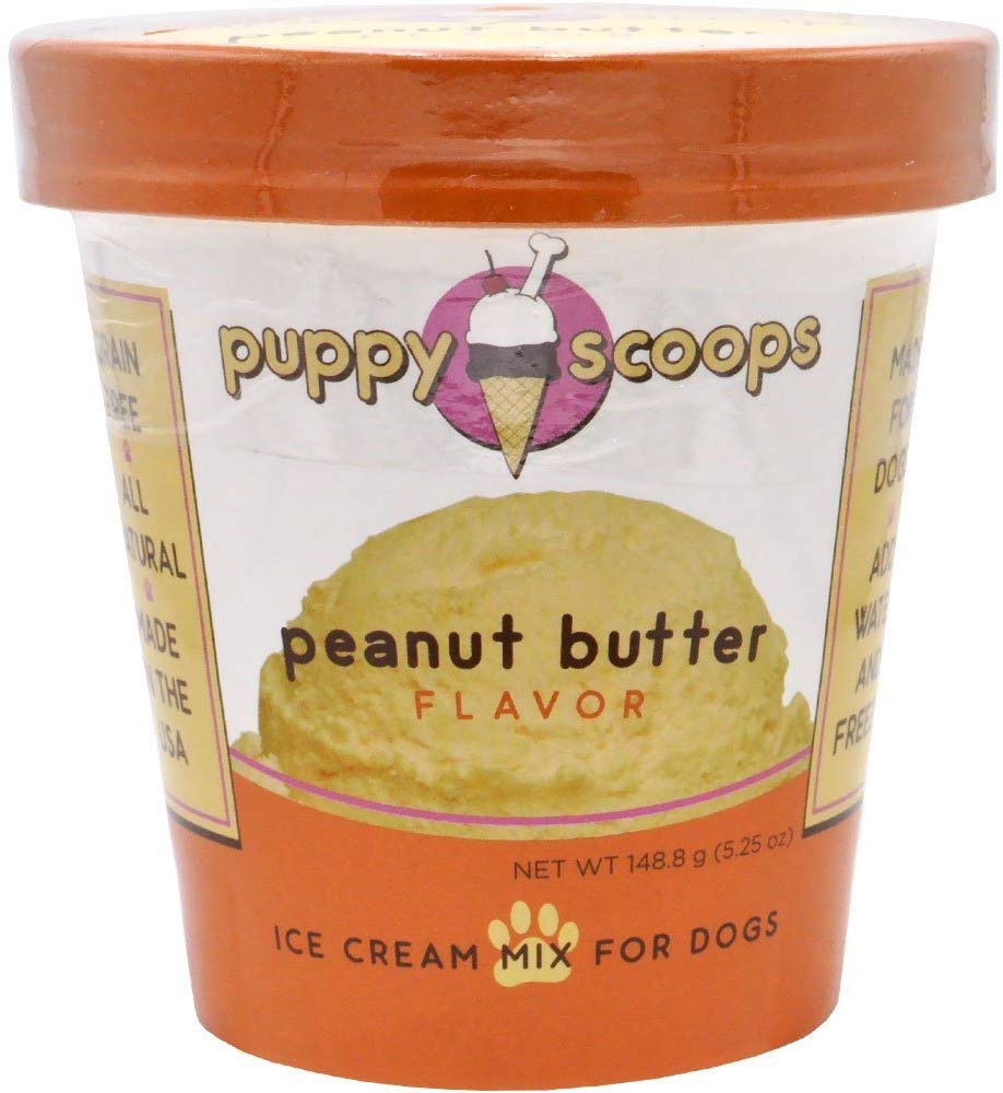 Puppy Cake Puppy Scoops Ice Cream Mix for Dogs: Peanut Butter - Add Water & Freeze at Home