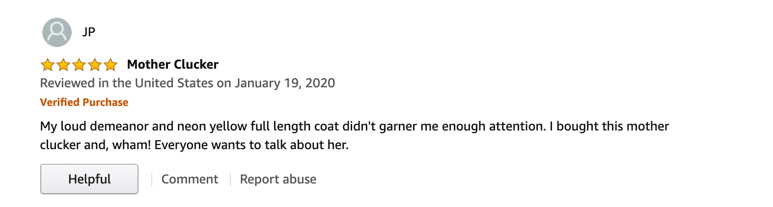 Amazon review