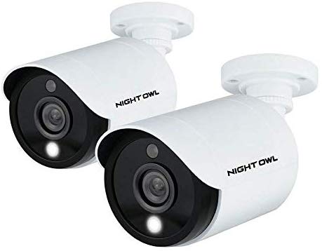 Night Owl Wired 1080p HD Weatherproof Indoor/Outdoor Add-on Cameras with Built-in Motion-Activated Spotlights