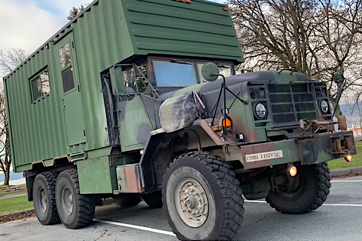 Tiny Home Army Truck