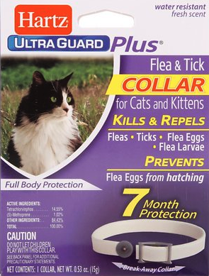 Hartz UltraGuard Plus Flea & Tick Collar for Cats & Kitten, 1 count