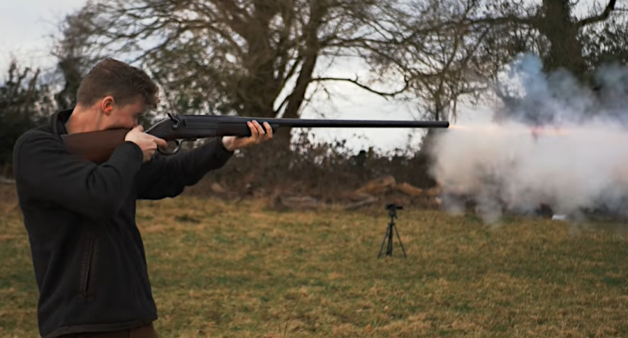 Shooting a Gigantic 4 Bore Shotgun in Slow Motion - Wide Open Spaces
