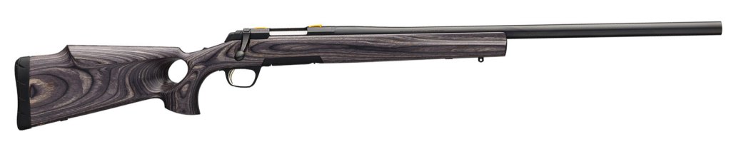 Browning X-Bolt Eclipse Varmint rifle on white background