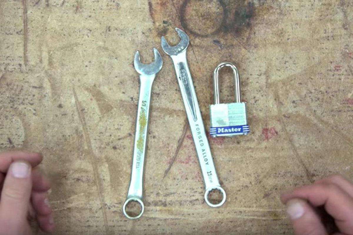 How to Break a Padlock With Only Two Wrenches Wide Open Spaces