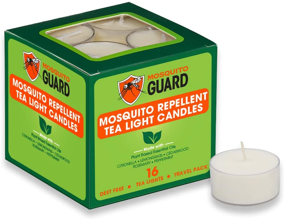 Mosquito Guard Repellent Candles (16 Pack) of tea lights