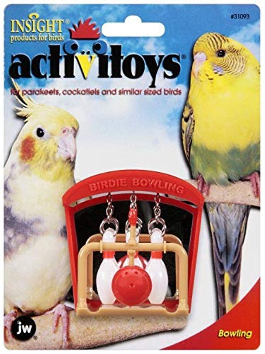 JW Pet Company Activitoys Birdie Bowling Bird Toy