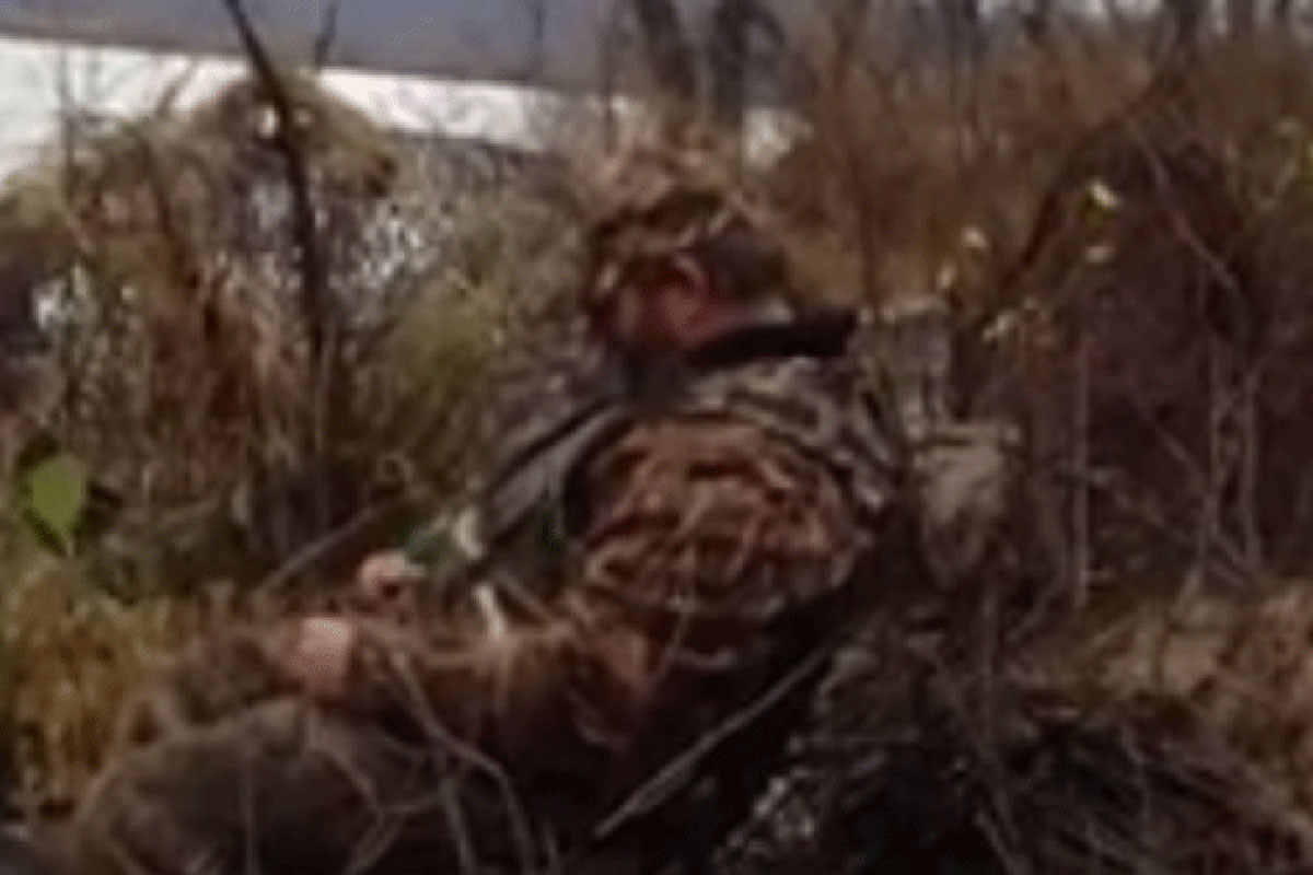 sleeping hunter