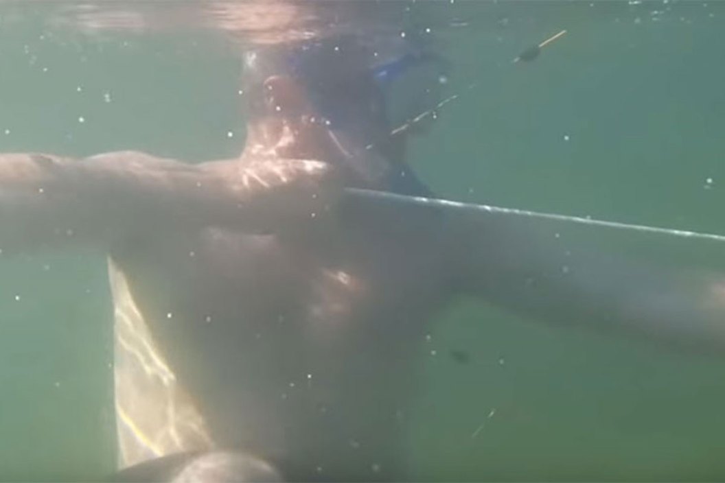 underwater bowfishing