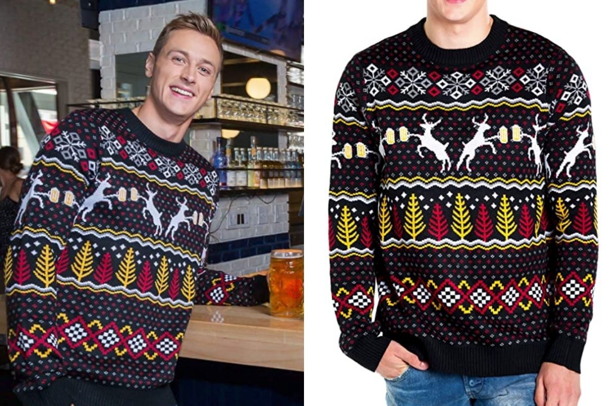 deer beer christmas sweater FI