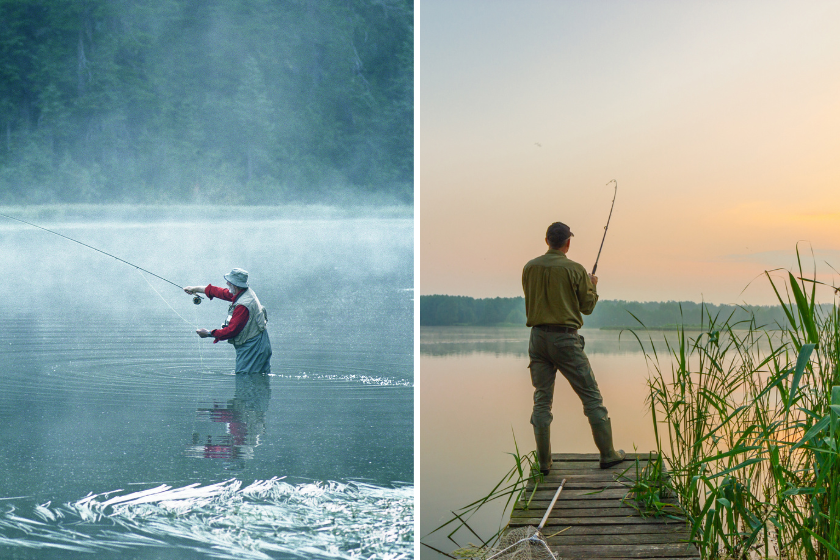 fly fishing vs. conventional fishing