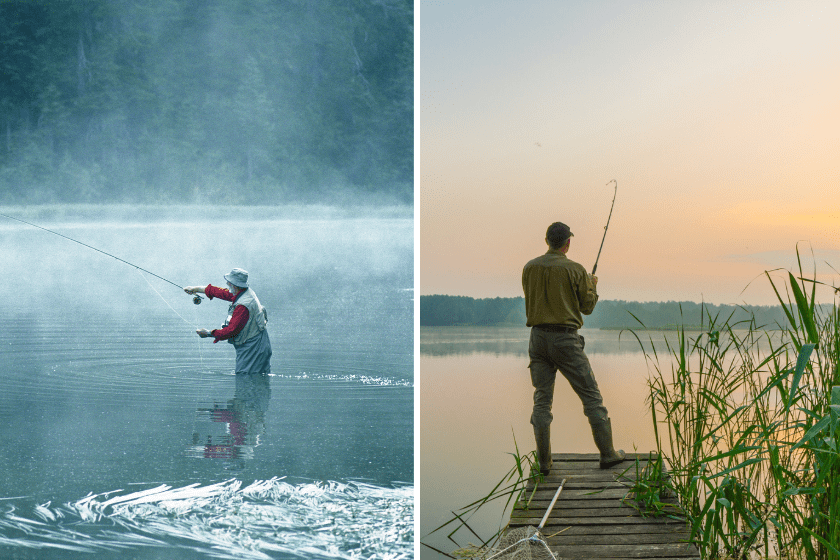 fly fishing vs. conventional fishing