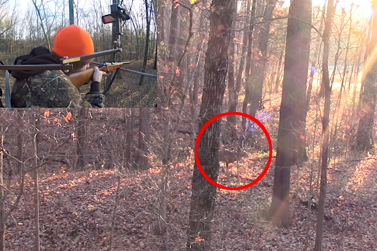 Hunter Smokes Big Buck on Camera During Indiana Shotgun Deer Season