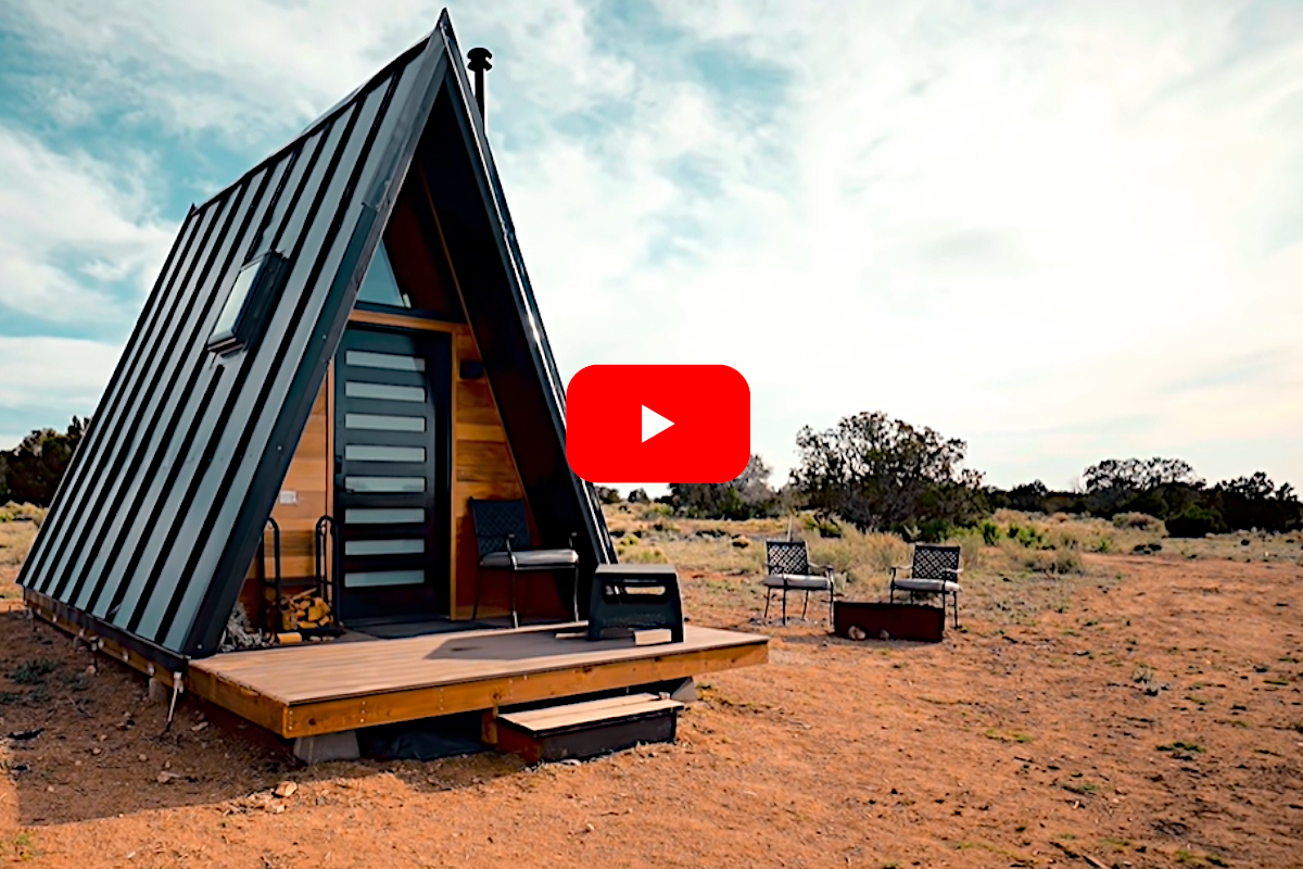 Off-Grid A-Frame Cabin