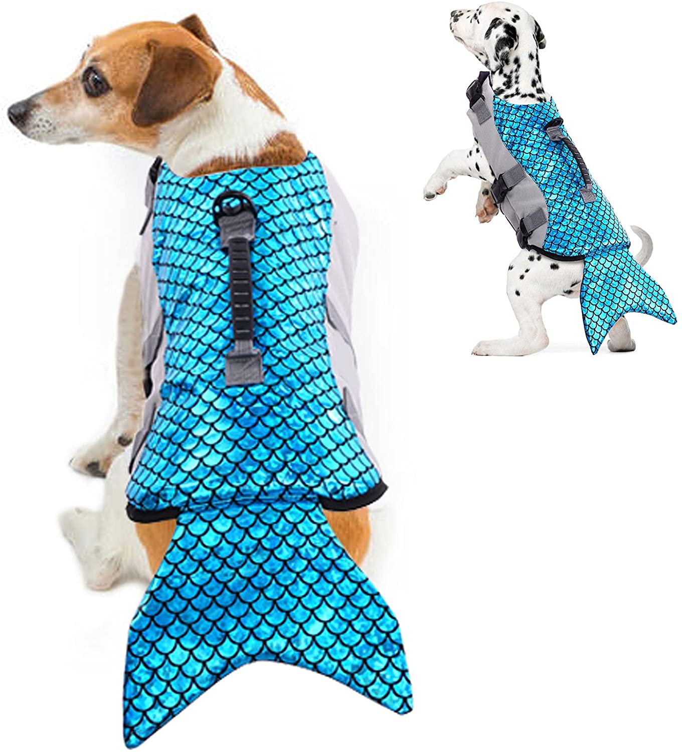 Adjustable Mermaid Doggy Life Floatation Vest