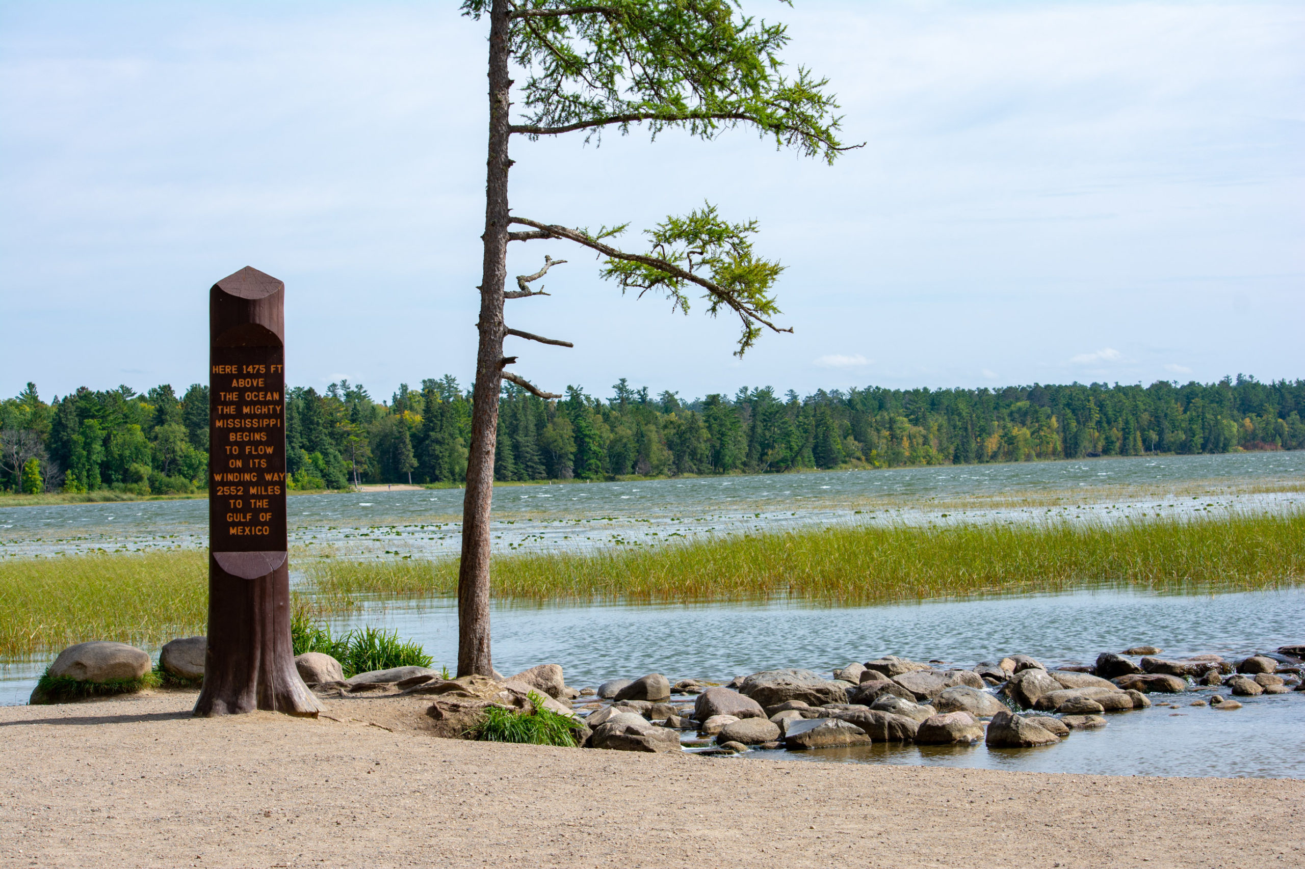 Mississippi River headwaters at Itasca State Park in Minnesota.