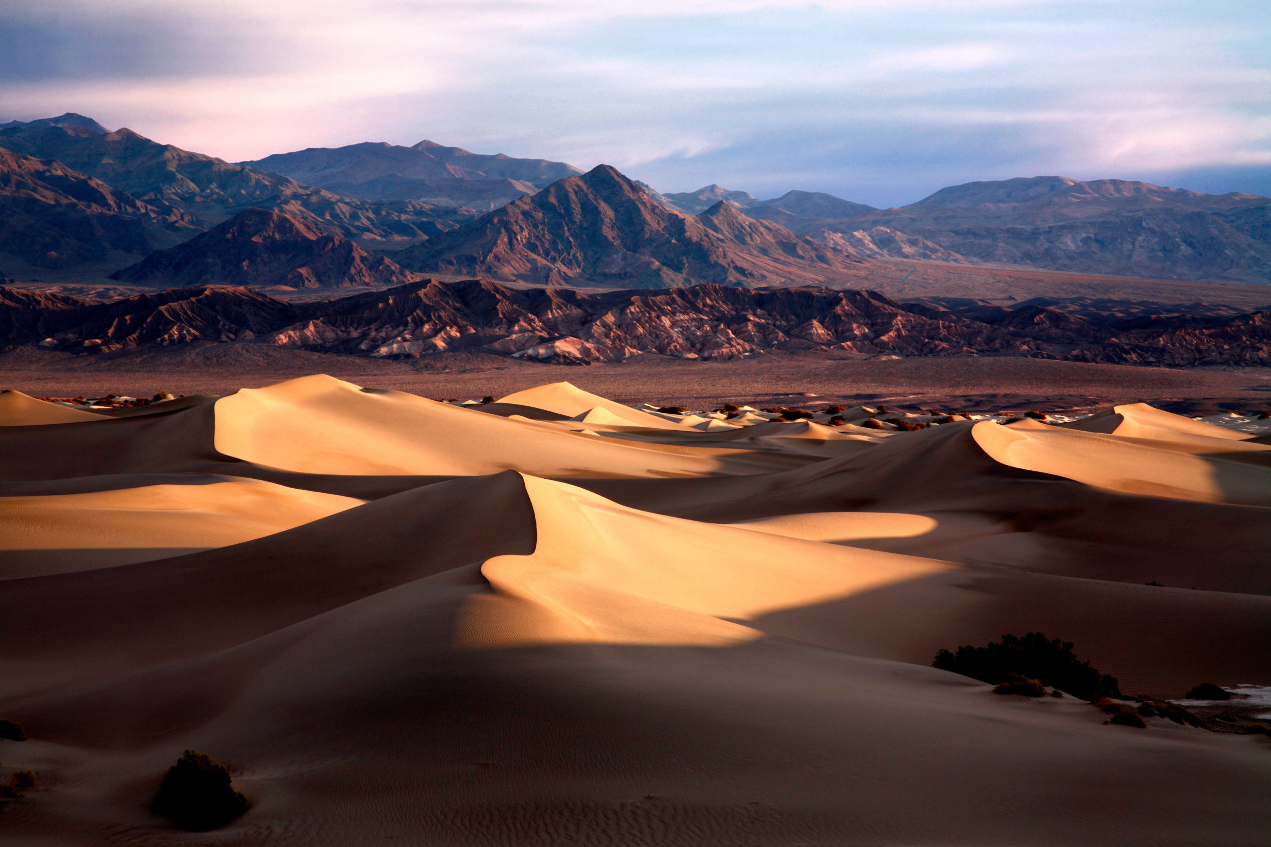 Early Morning Sand Dunes In Death Valley NP, California