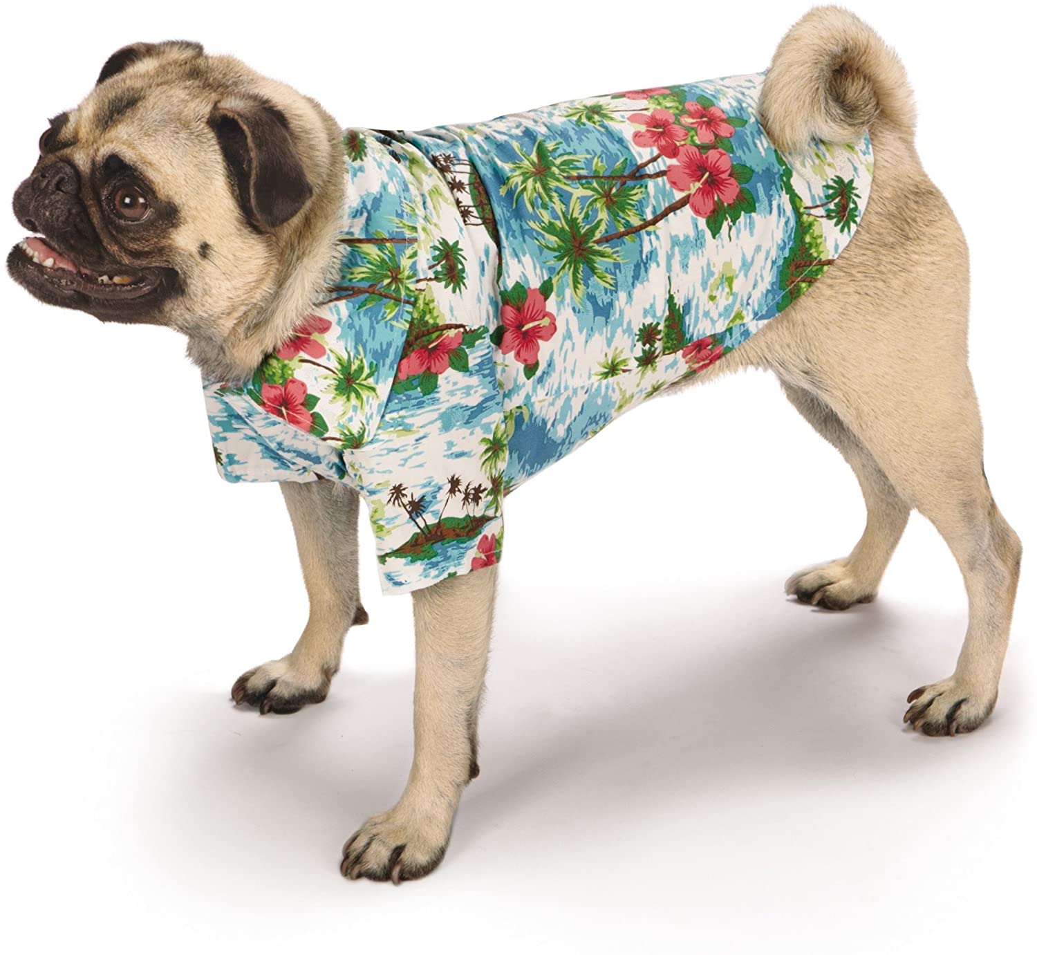 Casual Canine Hawaiian Breeze Camp Shirt for Dog
